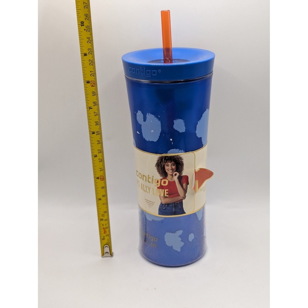 Contigo Ally Love Streeterville Shake & Go Tumbler Blue 20oz New
